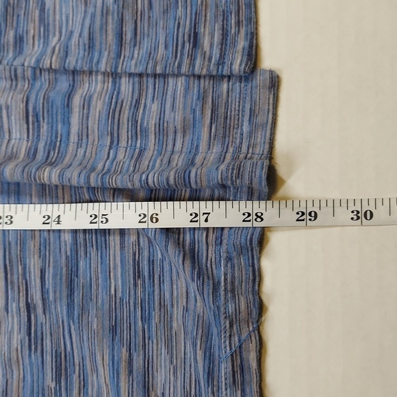 J. Jill Blue Gray Marled Open Cardigan Wrap Roll Sleeve Size L - Picture 6 of 6